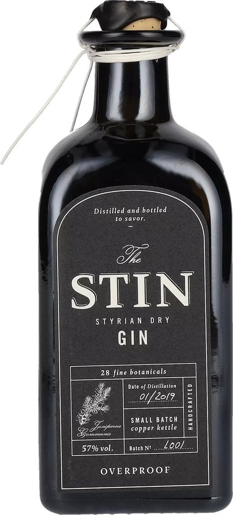 The STIN Styrian Dry Gin OVERPROOF 57% Vol. 0,5l Produktbild 