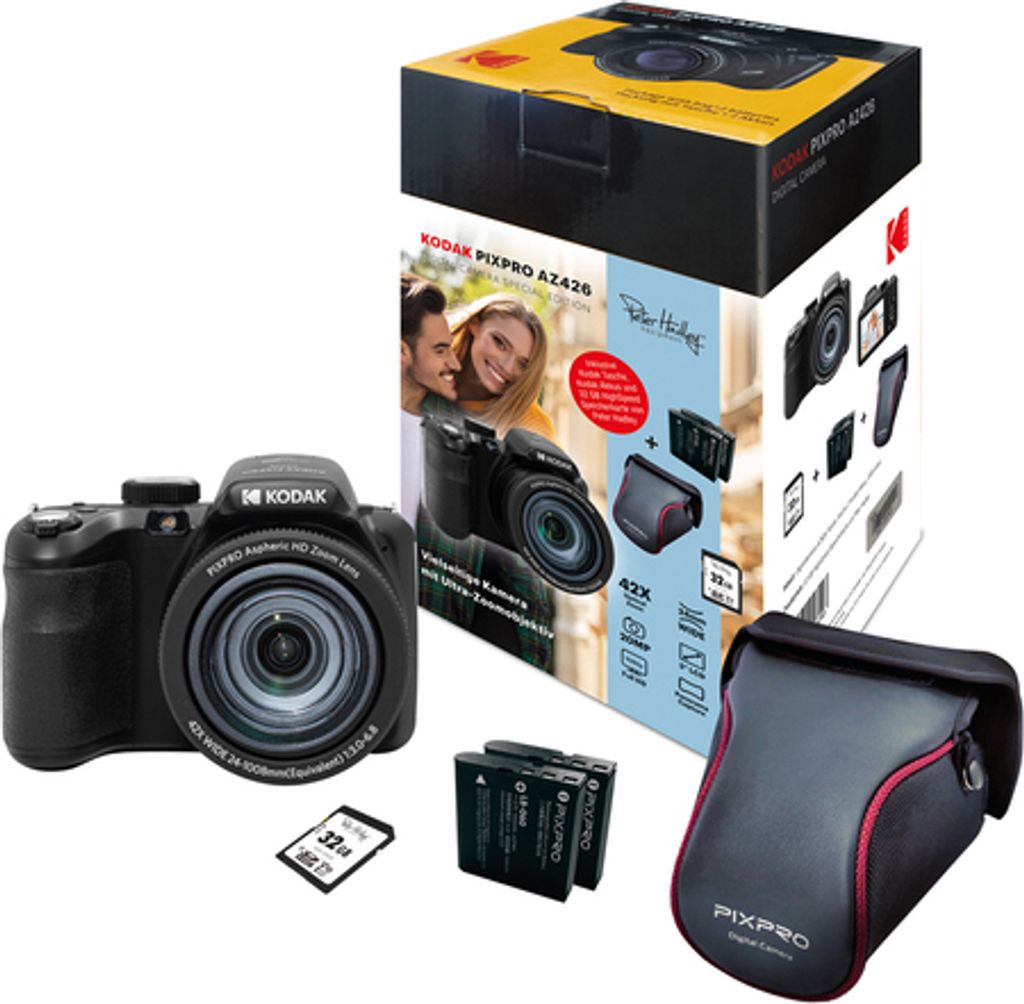 Kodak PixPro AZ426 schwarz Digitalkamera Set Produktbild 1
