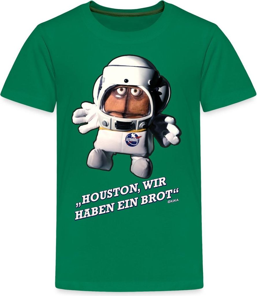 Spreadshirt Bernd Das Brot Houston Wir haben Ein Brot Spruch Teenager Premium T-Shirt, 158/164 (12 Jahre), Kelly Green
