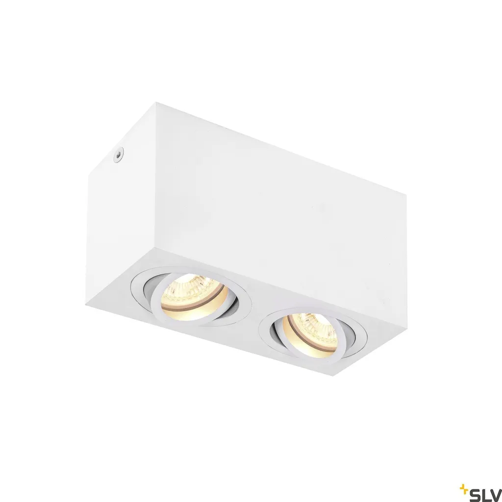 Triledo Plafoniera Doppia Bianca GU10 - Lampada a Soffitto Design SLV