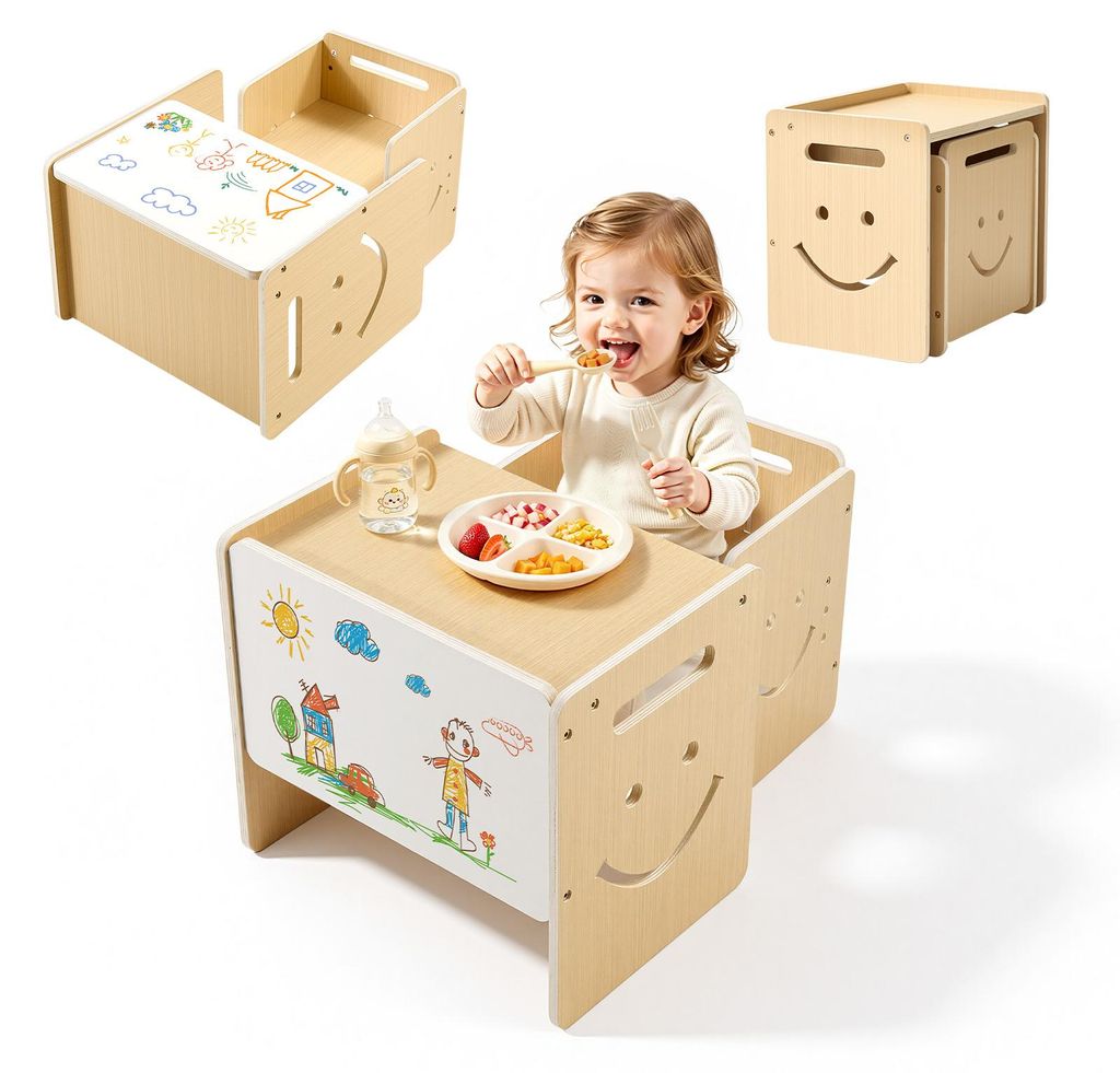 VEVOR Montessori-Tisch- & Stuhlset, Holz, Kindersitzgruppe Produktbild 