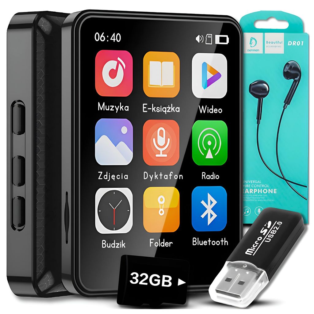 Mp3 Mp4 Player 32Gb Bluetooth Lautsprecher Radio Diktafon Kopfhörer