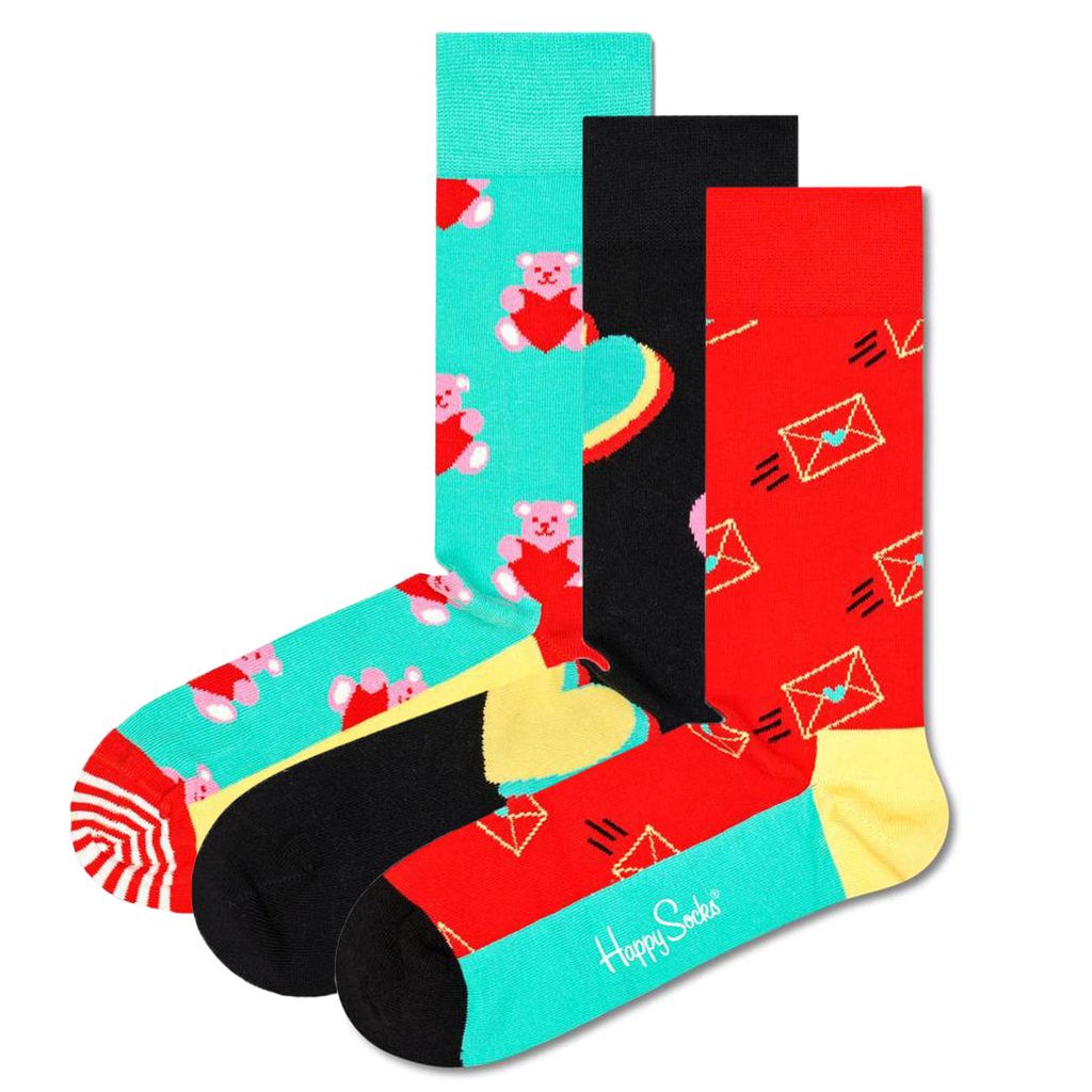 Happy Socks 3-Pack I Love You Socks Gift Set - 36-40