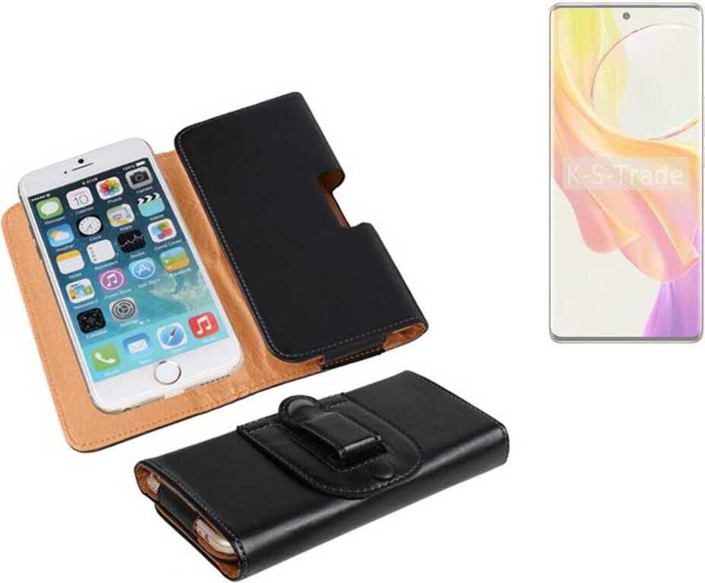 K-S-Trade Schützhülle Handyhülle kompatibel mit Vivo V29 Lite 5G Holster Gürtel Tasche Schutzhülle Handy-Tasche Smartphone Case Seitentasche