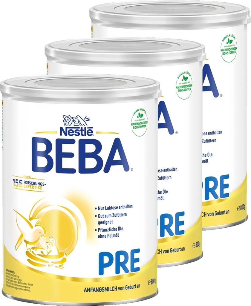 Nestlé BEBA Pre Anfangsmilch (3 x 800g) Produktbild 