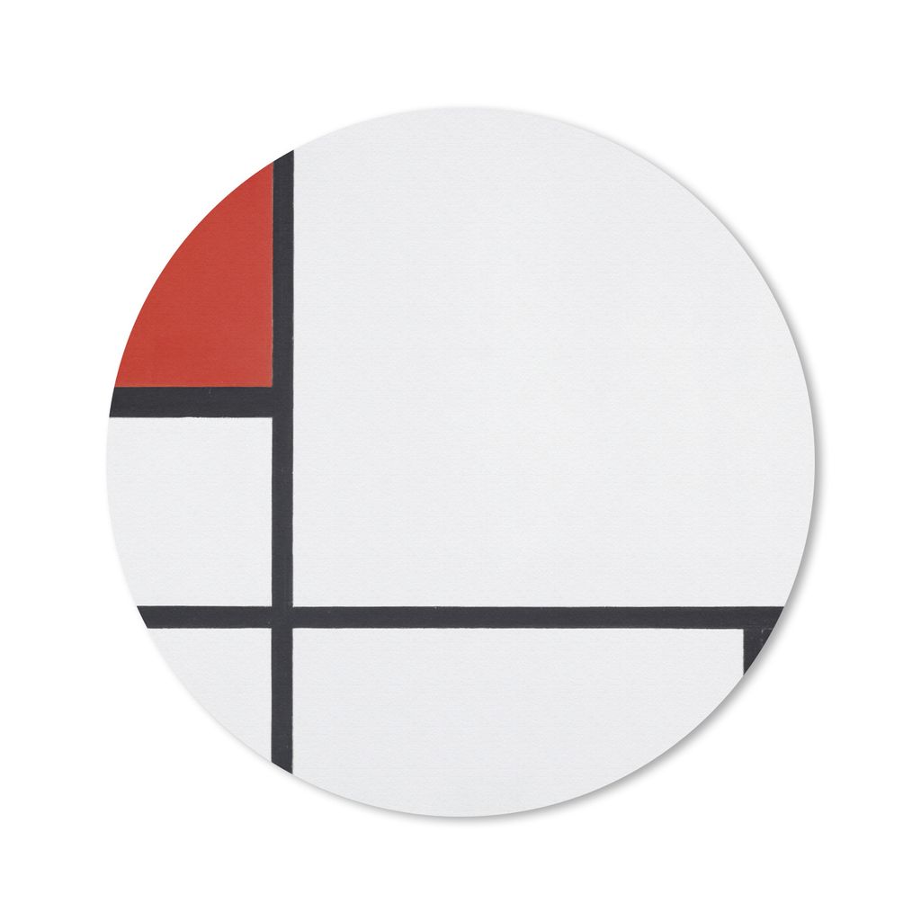 MuchoWow Mauspad Mousepad Komposition - Piet Mondrian 30x30 cm - Mousepads - Maus Mat - Pad - Mausunterlage - Tischunterlage - Schreibtischmatten
