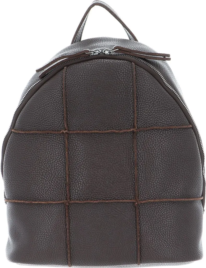 Sac à Dos Amey SURI FREY 12,7L en Simili Cuir Brun avec Bretelles Réglables