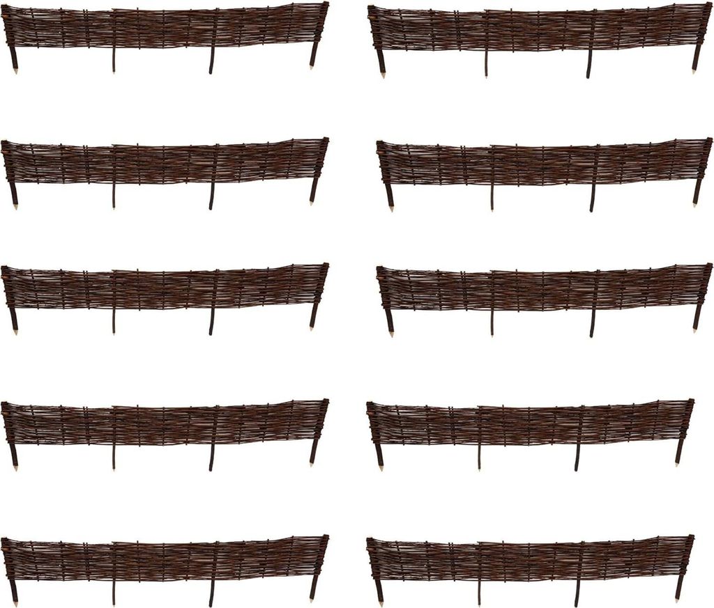 Beetbegrenzung aus Weide ( H 20 x B 120 cm 10 Stück) Produktbild 