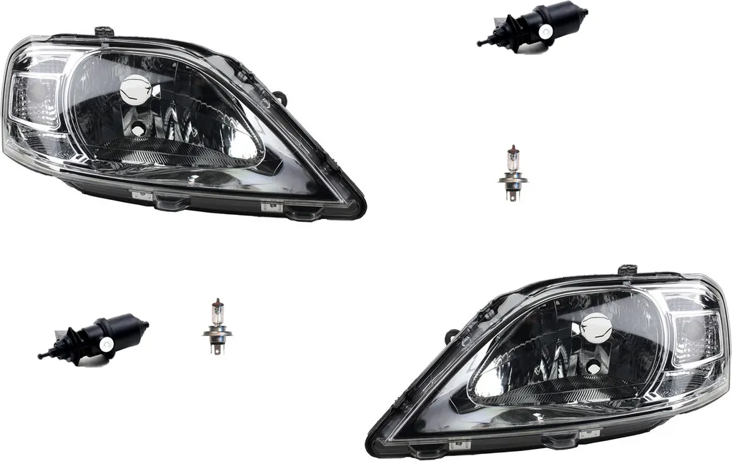 Set Fari Anteriori Johns per Dacia Logan 06/08 | Sicurezza H4 con Motore