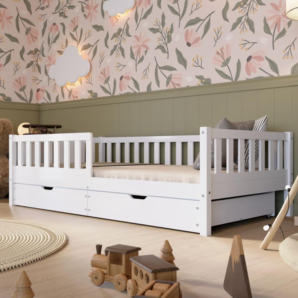 Crazy Pine Lit d'enfant avec tiroir 190x90cm - Lit de sol Image du produit 