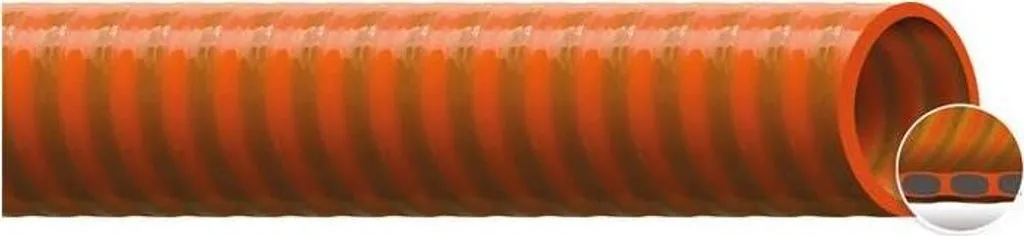 Tuyau d'aspiration 152mm pour pompes de chantier - Longueur 5m QUADRIFLEX