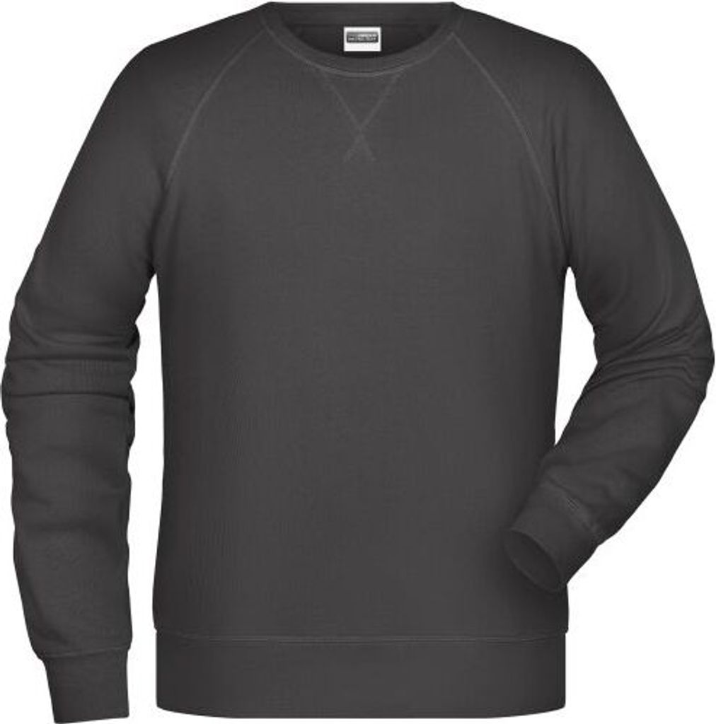 Klassisches Sweatshirt mit Raglanärmeln graphite, Gr. 4XL