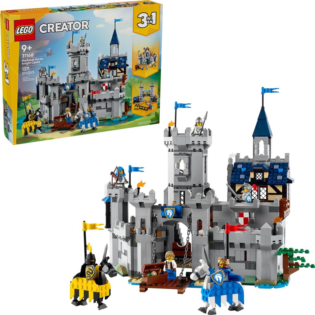 LEGO Creator 3 in 1 Castello Medievale con Cavalli e Immagine del prodotto 