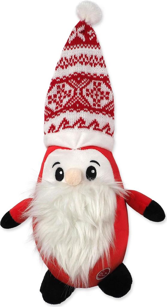 Dog Fantasy Wintermärchen Weihnachtsmann mit Mütze, quietschend 40 cm