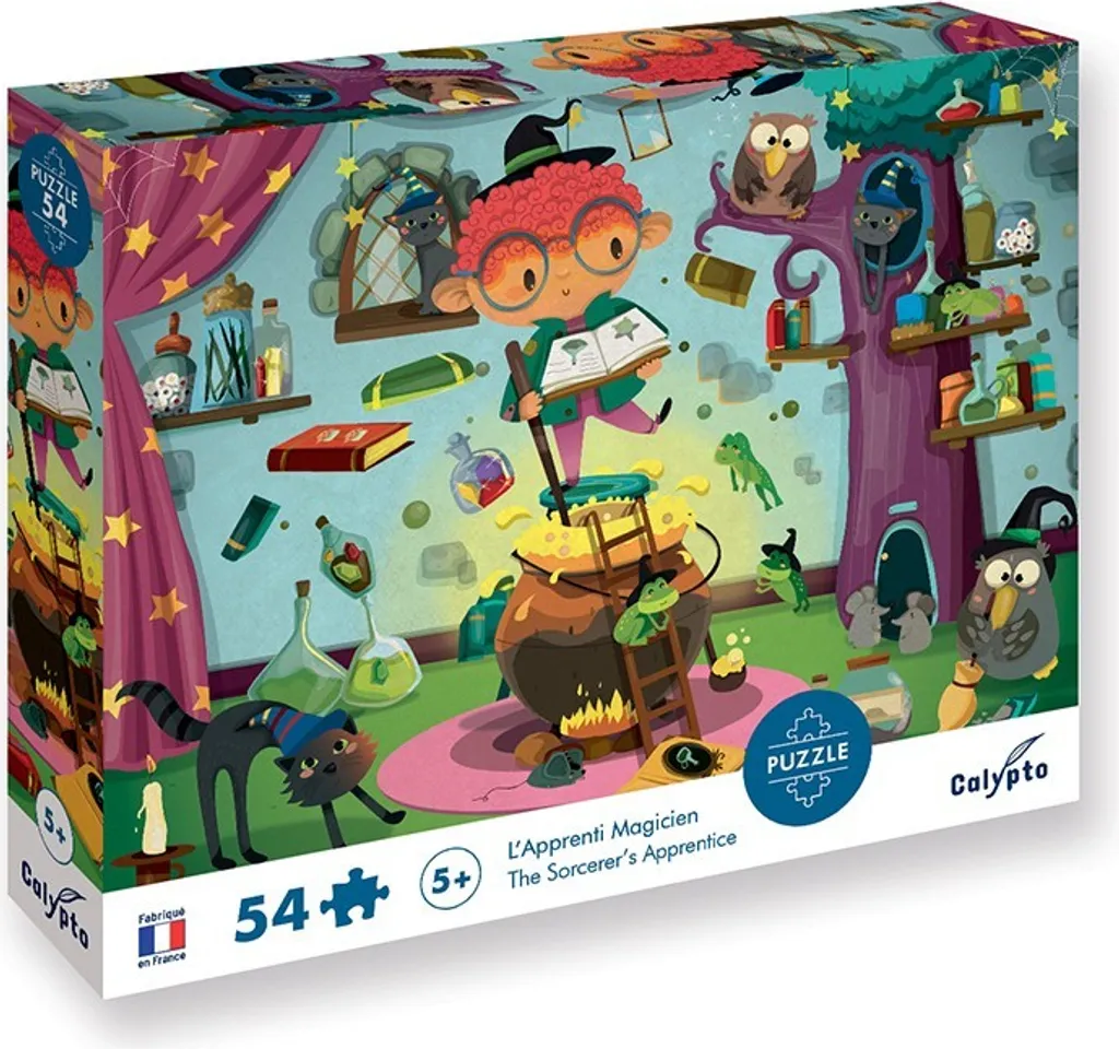 Puzzle enfant 54 pièces Sorcier Calypto - Jeu de patience et de logique