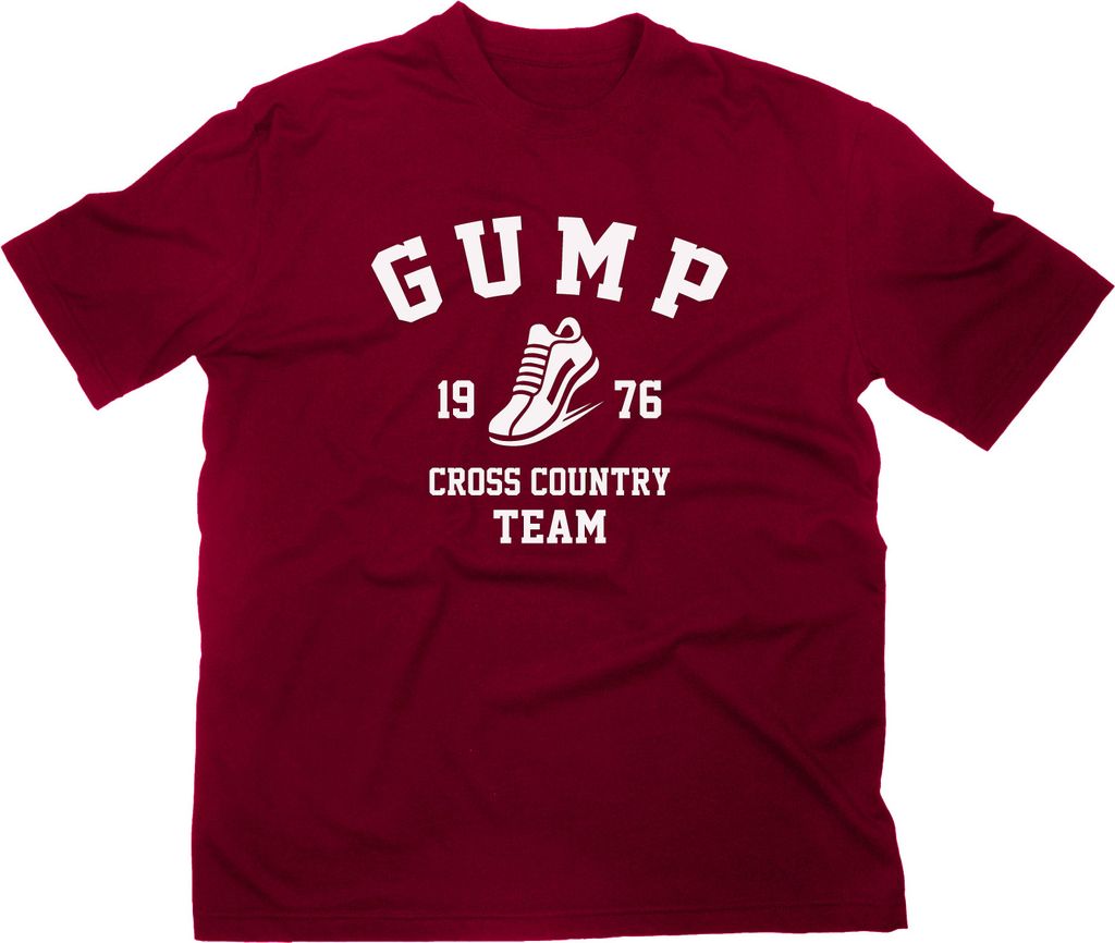 Styletex23 T-Shirt Forrest Gump Cross Country Team, maroon, L