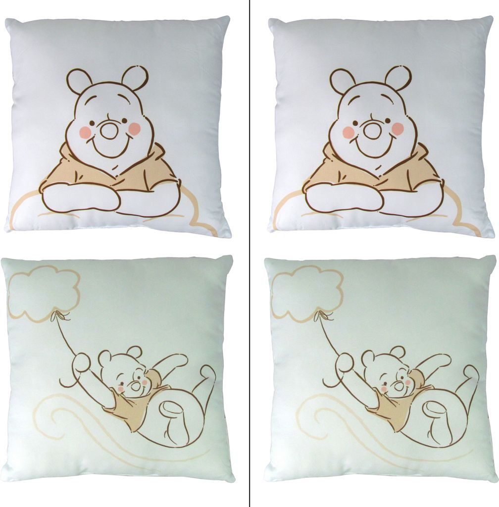 2 Stück Winnie the Pooh Kinderkissen - Dekokissen ca. 30cm x 30cm - STANDARD 100 by e Qualität- Original Lizenzware