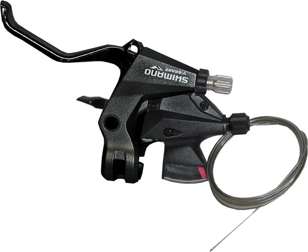 SHIMANO ESTM3102LSBLT Altus Schalt-/Bremshebel Altus ST-M310, 2-Finger, 3-fach, links, V-Brake, Innenzug 1800 mm, schwarz