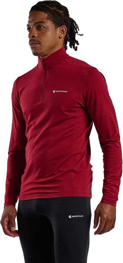 Montane Malli Halbreißverschluss-sweatshirt Rot S Mann Rot S