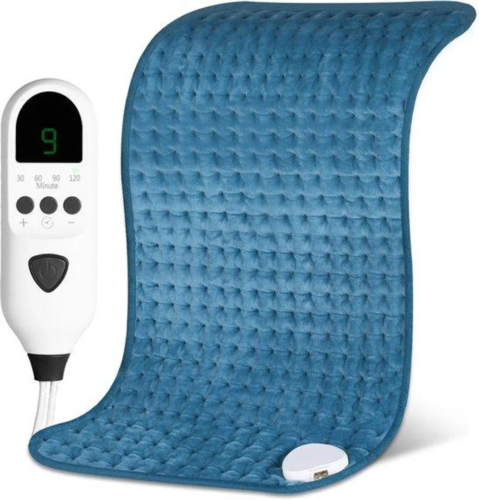 Coussin Chauffant Dos 60x30cm à Chaleur Réglable - 9 Modes Thermiques