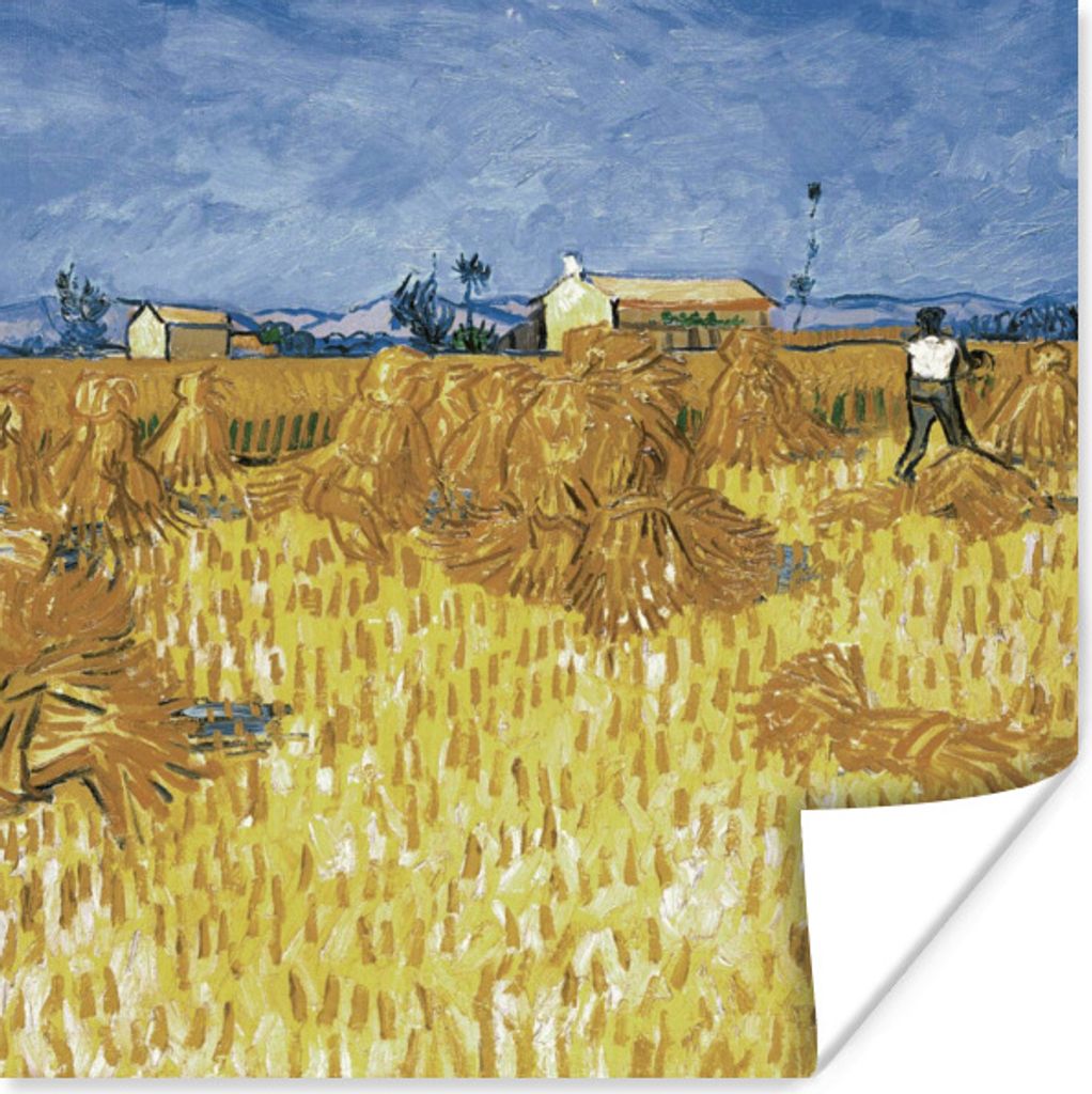 MuchoWow Poster Weinlese in der Provence - Vincent van Gogh 30x30 cm - Wandposter - Printing