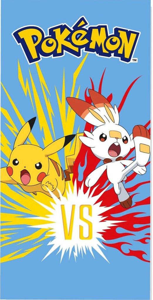 Pokemon - Battaglia - Asciugamano in microfibra - 70x140 cm Immagine del prodotto 
