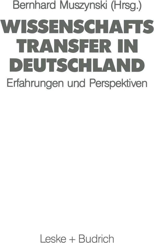 Wissenschaftstransfer in Deutschland