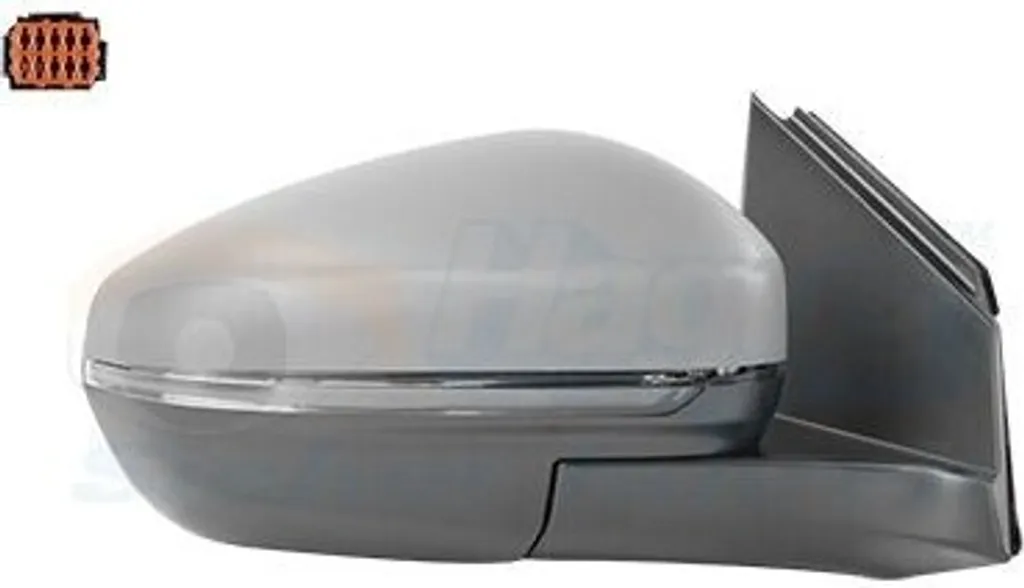 Rétroviseur chauffant convexe VAN WEZEL 4084808 pour Peugeot 3008 SUV