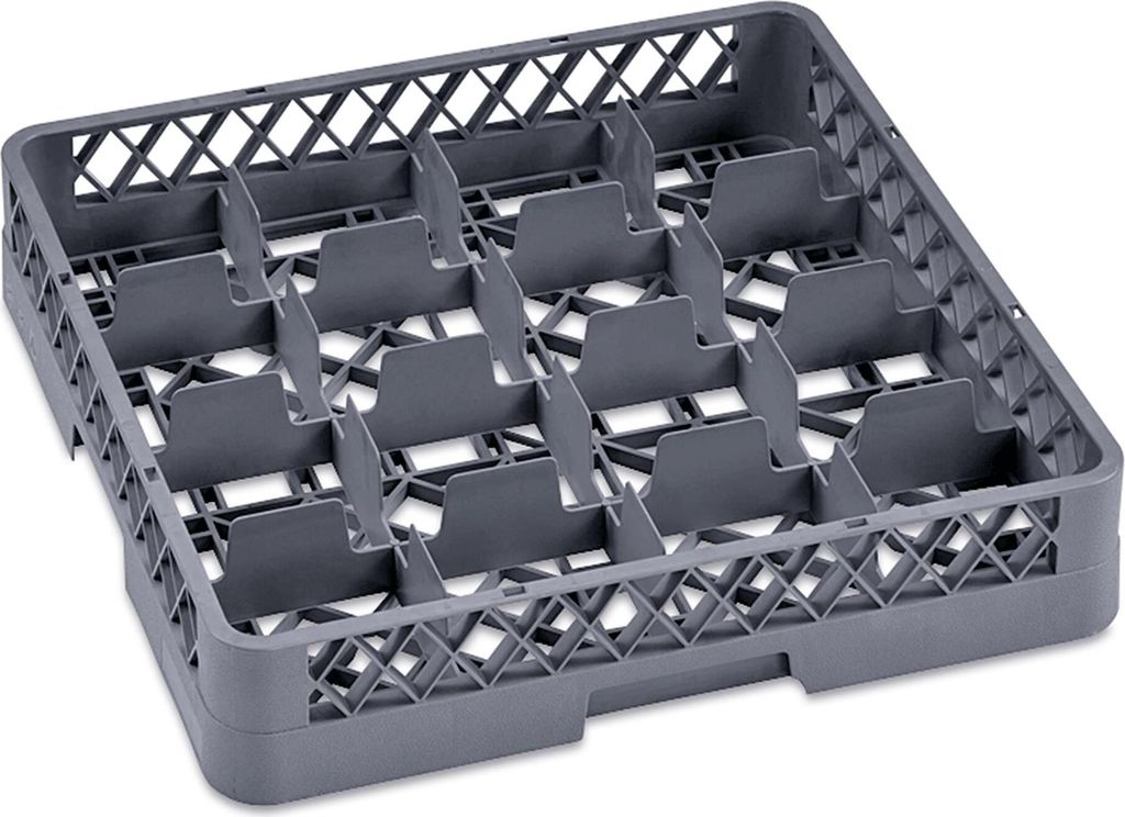 Tassenkorb Spülmaschinenkorb 16 Einteilungen Gastro, 50 x 50 x 10 cm, Dish Rack 98