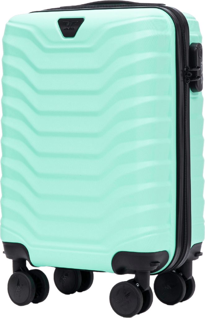 Wings PEAFOWL 18" Leichte Kabinenkoffer Grün ABS+| Leicht & Produktbild 