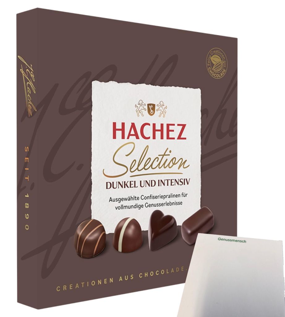 Hachez Schokolade Selection Dunkel & Intensiv (125g Packung) + usy Block