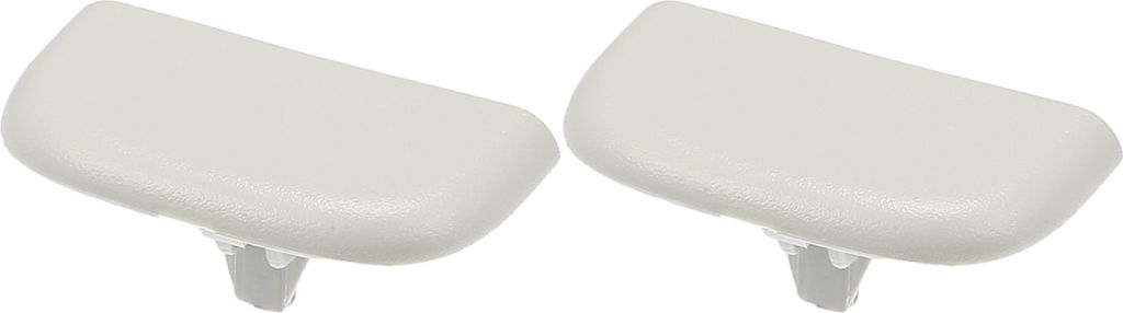 2 Stück weiße Sonnenblendenkappenclip Nr. DS7Z54672A40AF für Ford Edge 15-23