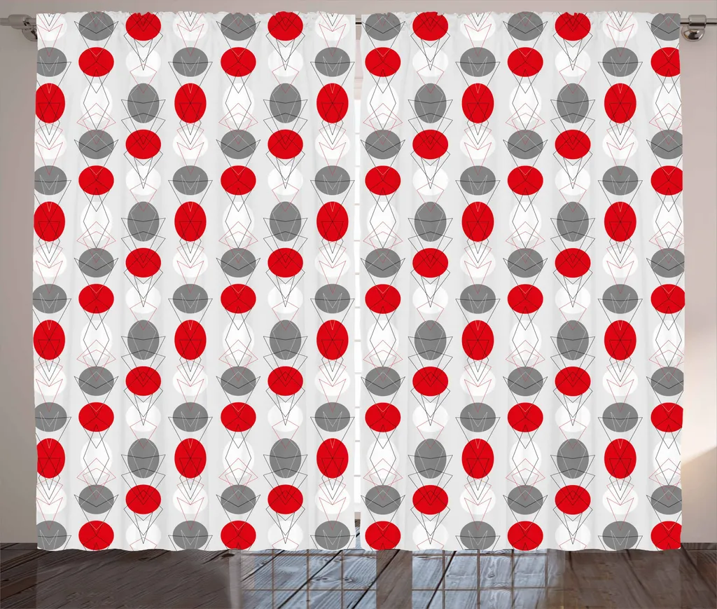 Tenda Retrò Pois ABAKUHAUS Metà Secolo 280x175 cm Rustica