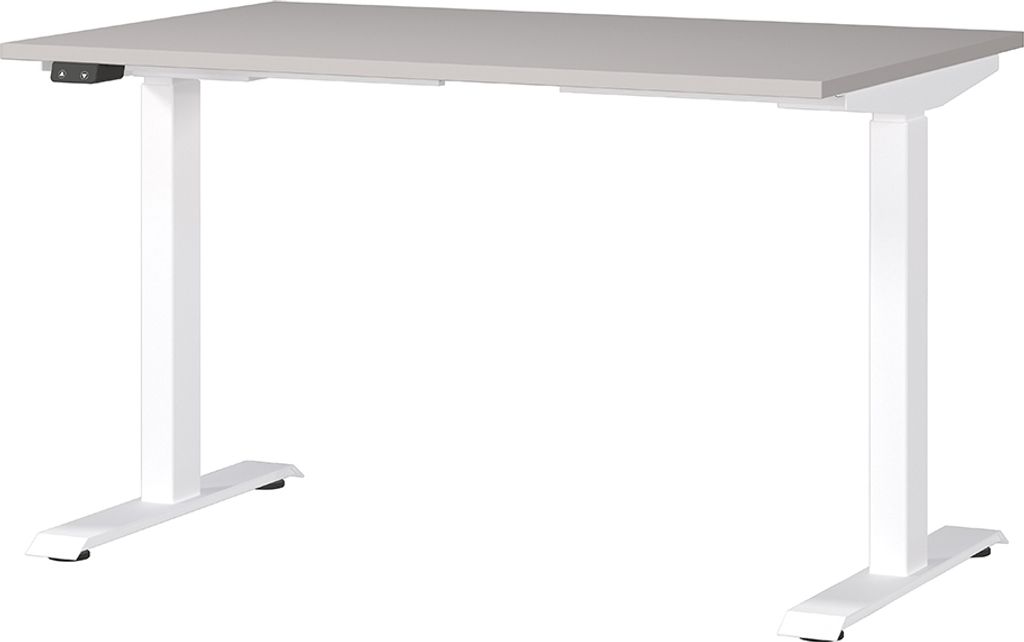 Schreibtisch 120cm, elektrisch höhenverstellbar, kaschmir, MEMPHIS-01