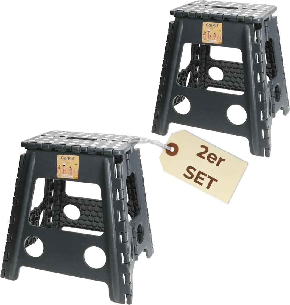 2er Set Klapphocker Hocker Faltbar Ultraleicht Falthocker Tritthocker Faltbar Aufstiegshilfe Pferd Camping Klapptritt Angelhocker Plastik