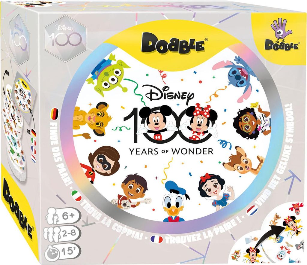 Zygomatic Dobble Disney Gra rodzinna Gra karciana 2-8 Zdjęcie produktu 