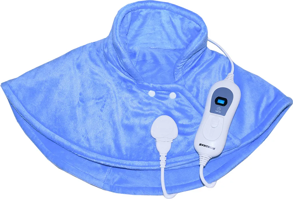 Chauffe-épaules Électrique Ergonomique 100W avec Commande pour Nuque et Cervicales