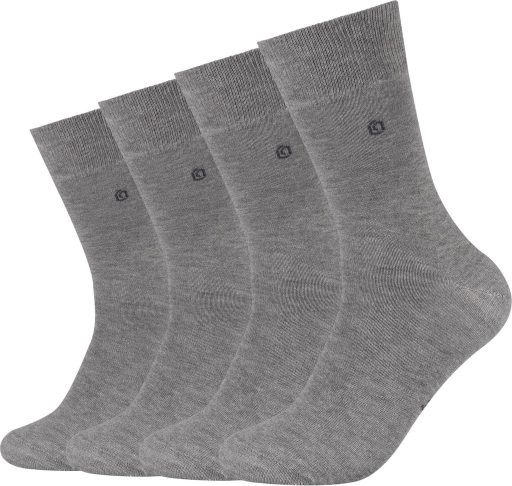s.Oliver Uni-Socken 4 Paar grau 43 - 46 Produktbild 