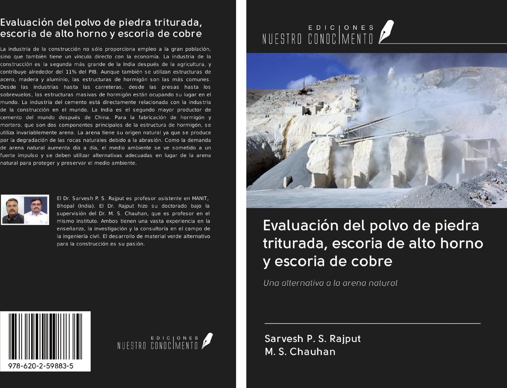 Evaluación del polvo de piedra triturada, escoria de alto horno y escoria de cobre