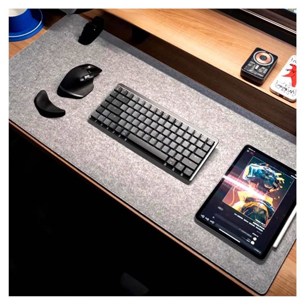 Schreibtischunterlage Filz Mauspad XXL Groß - 100 x 43cm 3mm Dick Rutschfester Desk Mat, Schreibtisch Unterlegmatte, Schreibtischmatte für Büro ...