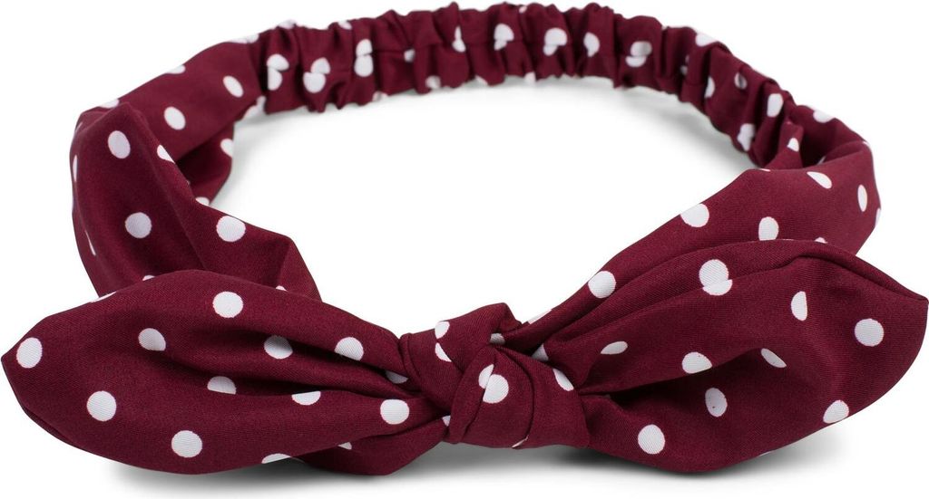 styleBREAKER Damen Haarband mit Punkte Muster, Schleife und Gummizug, Stirnband, Headband, Pinup, Rockabilly, Haarschmuck 04026036