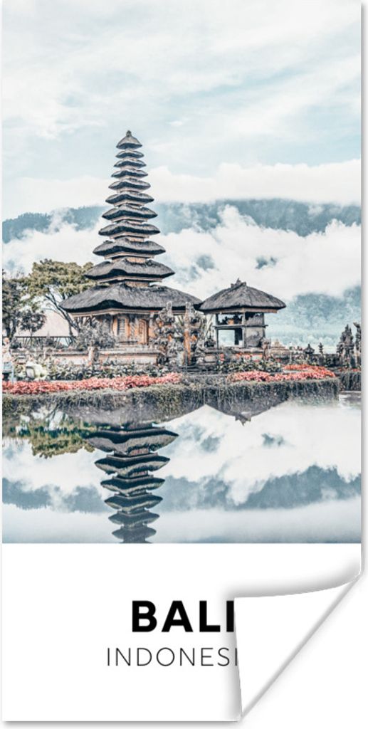 MuchoWow Poster Bali - Indonesien - Wasser 40x80 cm - Dekoration