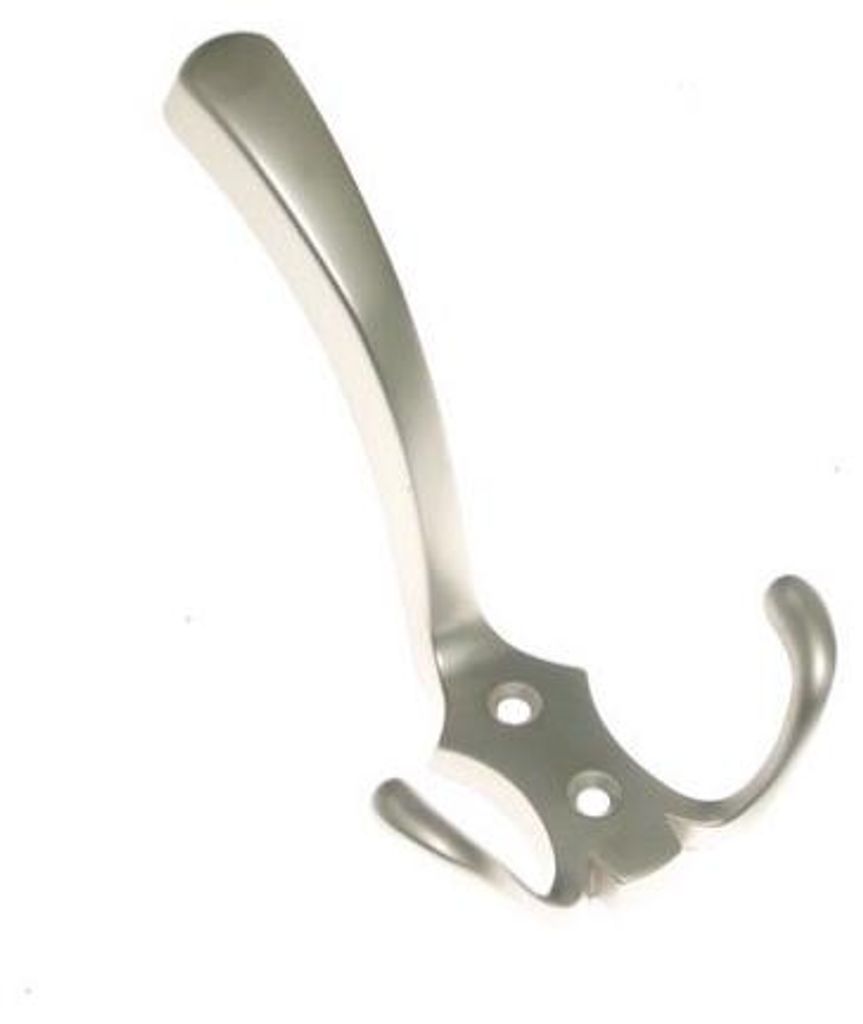 GAMET WP59-G06 Doppel-Garderobenhaken lang Nickel satiniert
