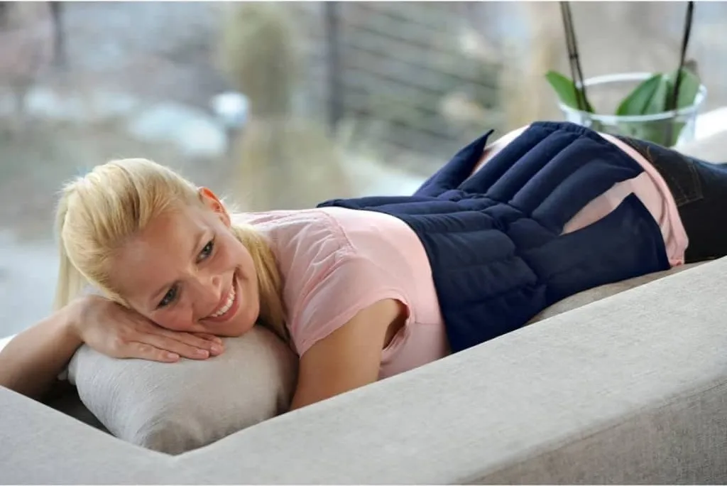 Oreiller de relaxation Sissel Linum 38x36 cm pour dos et cervicales