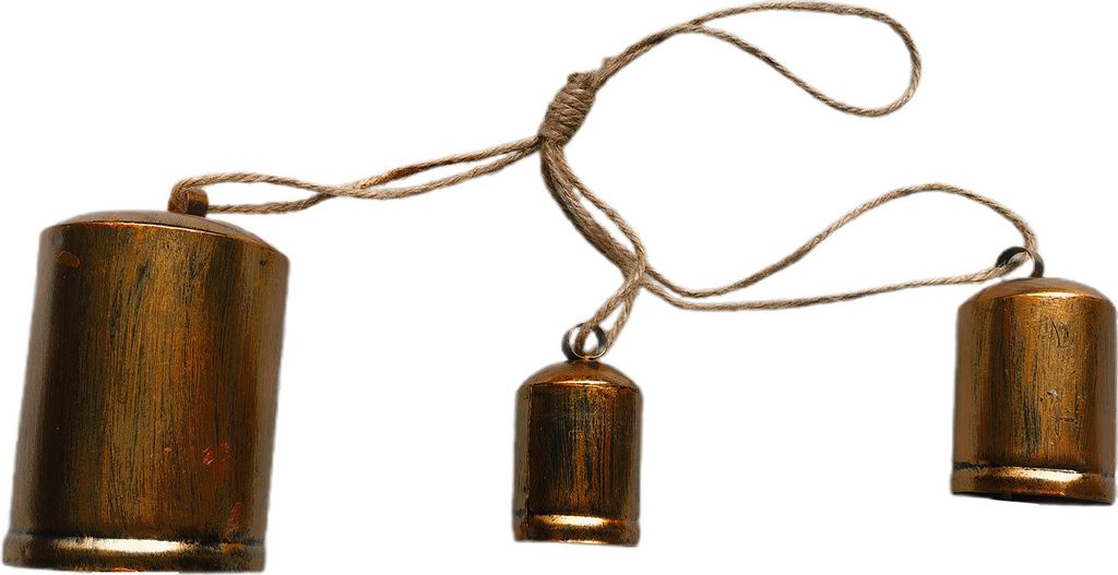 Handgemachte exquisite Kuhglocke mit Schlüsselband, Shabby-Country-Stil, Messing-Kuhglocken-Ornament