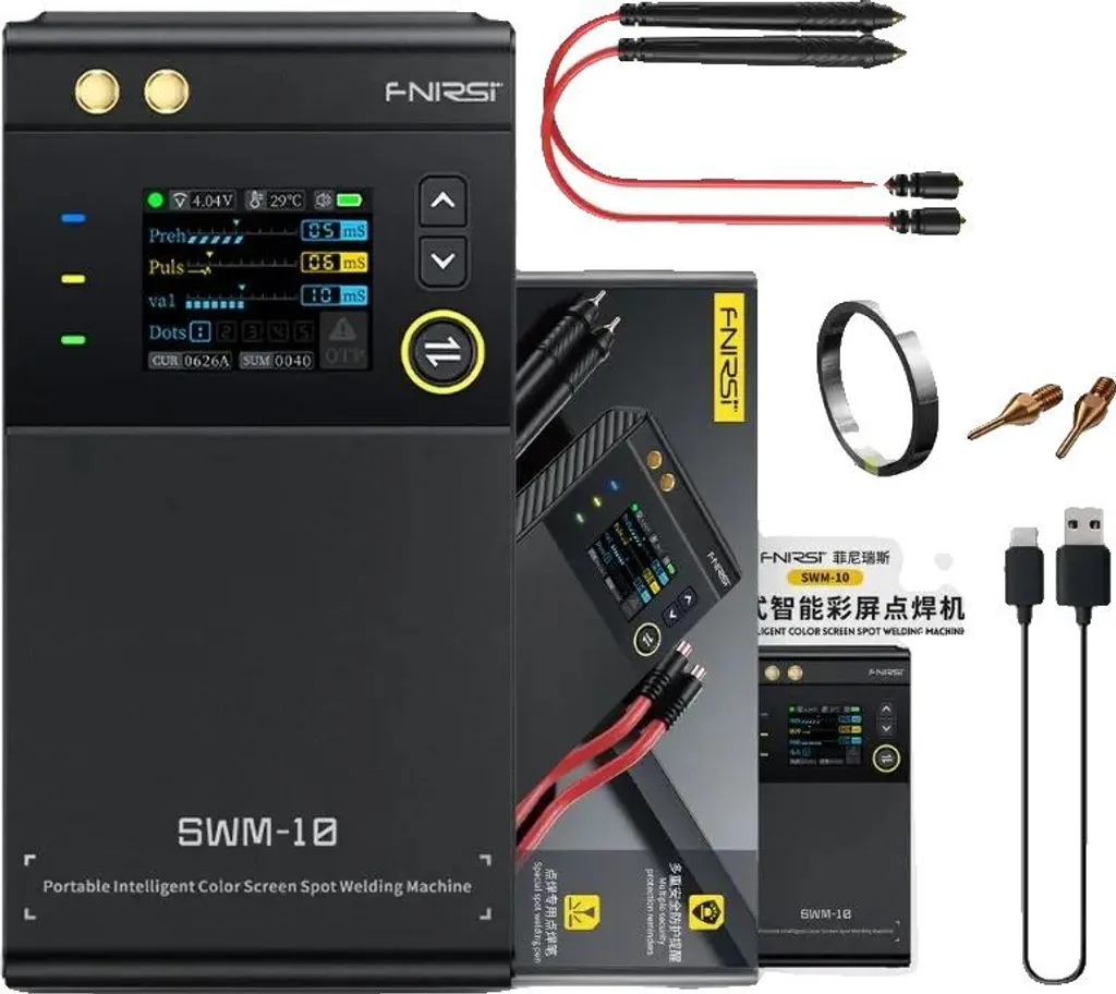 Mini Saldatrice a Punti SWM-10 Intelligente | Puntatrice 1200A con LCD