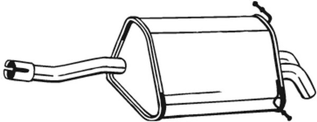 BOSAL 175-035 Endschalldämpfer