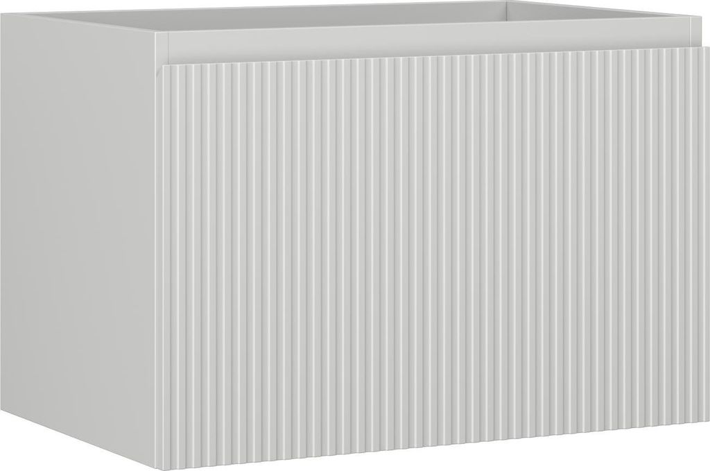 Mexen Rivel Badezimmerschrank unter dem Waschbecken 70 cm, 1 Schublade, geriffelt, grau matt - 91A20-07047-1-BF62