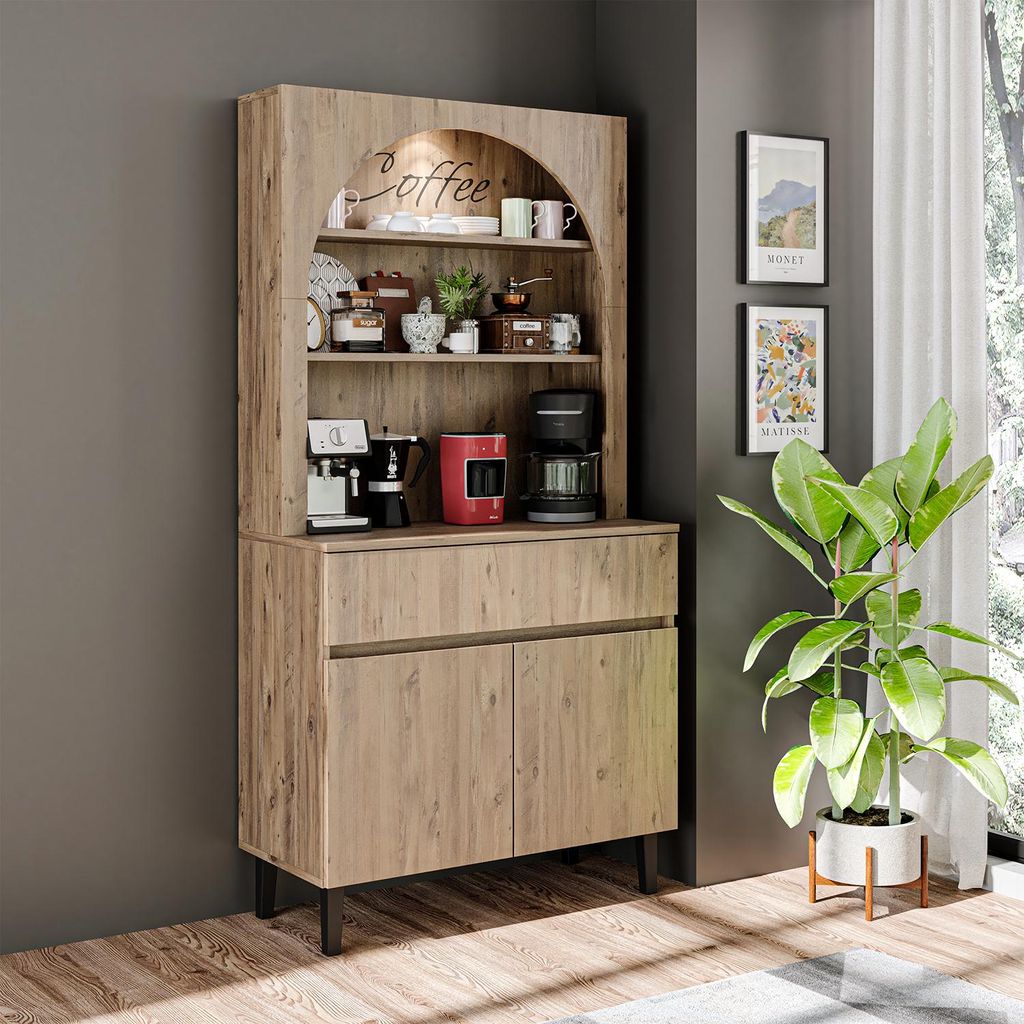 Roomart VENEDIK Mobile da cucina, larghezza 90 cm, rovere Immagine del prodotto 