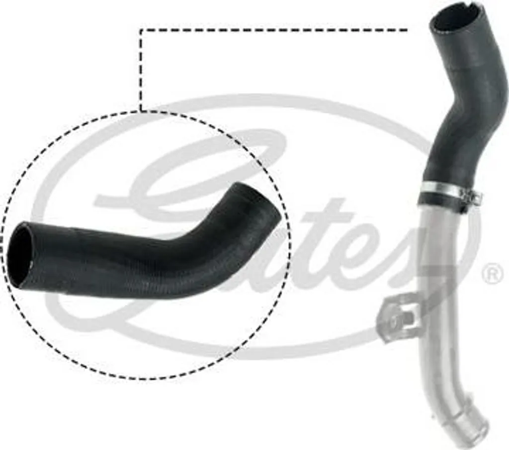 GATES 09-0076 Tubo Intercooler FIAT 500 Panda 1.3 Multijet OE 51856117